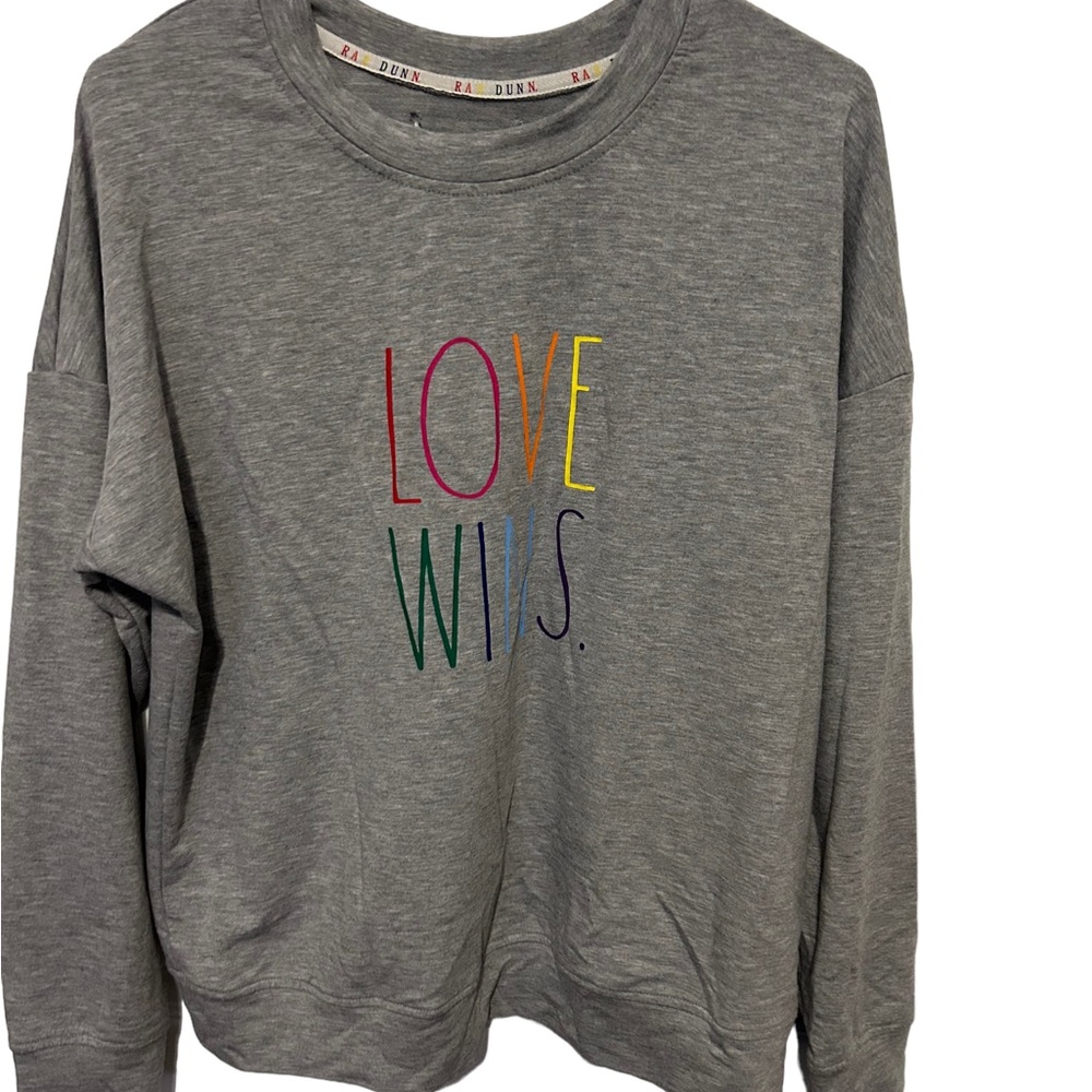 Rae Dunn grew love wins shirt measurements in pictures